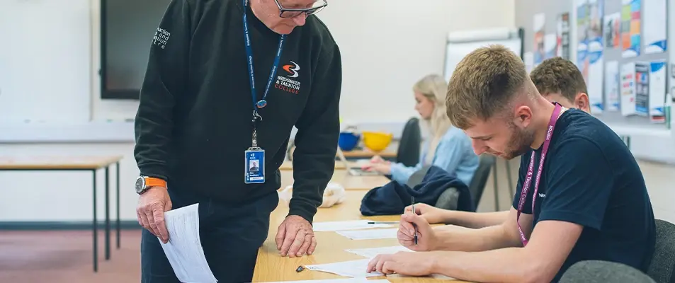 Wessex Water employee smiling whilst on a training course