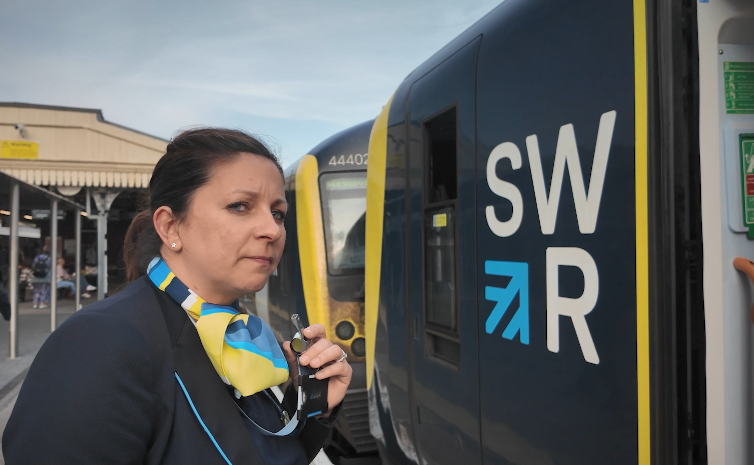 Adult, Female, Person, Woman, Terminal, Backpack, Bag, Clothing, Scarf