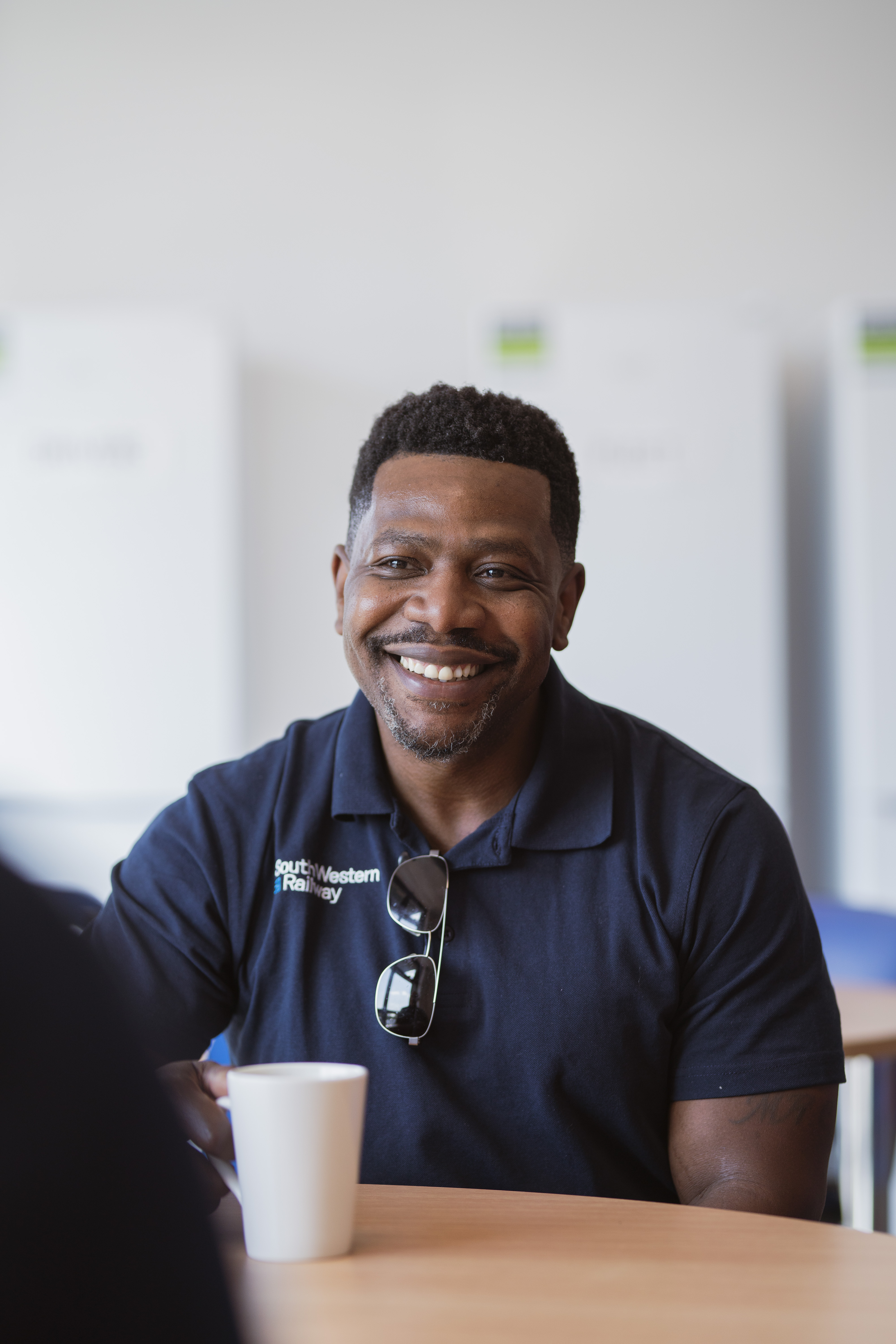 Face, Happy, Head, Person, Smile, Adult, Male, Man, Cup, Woman