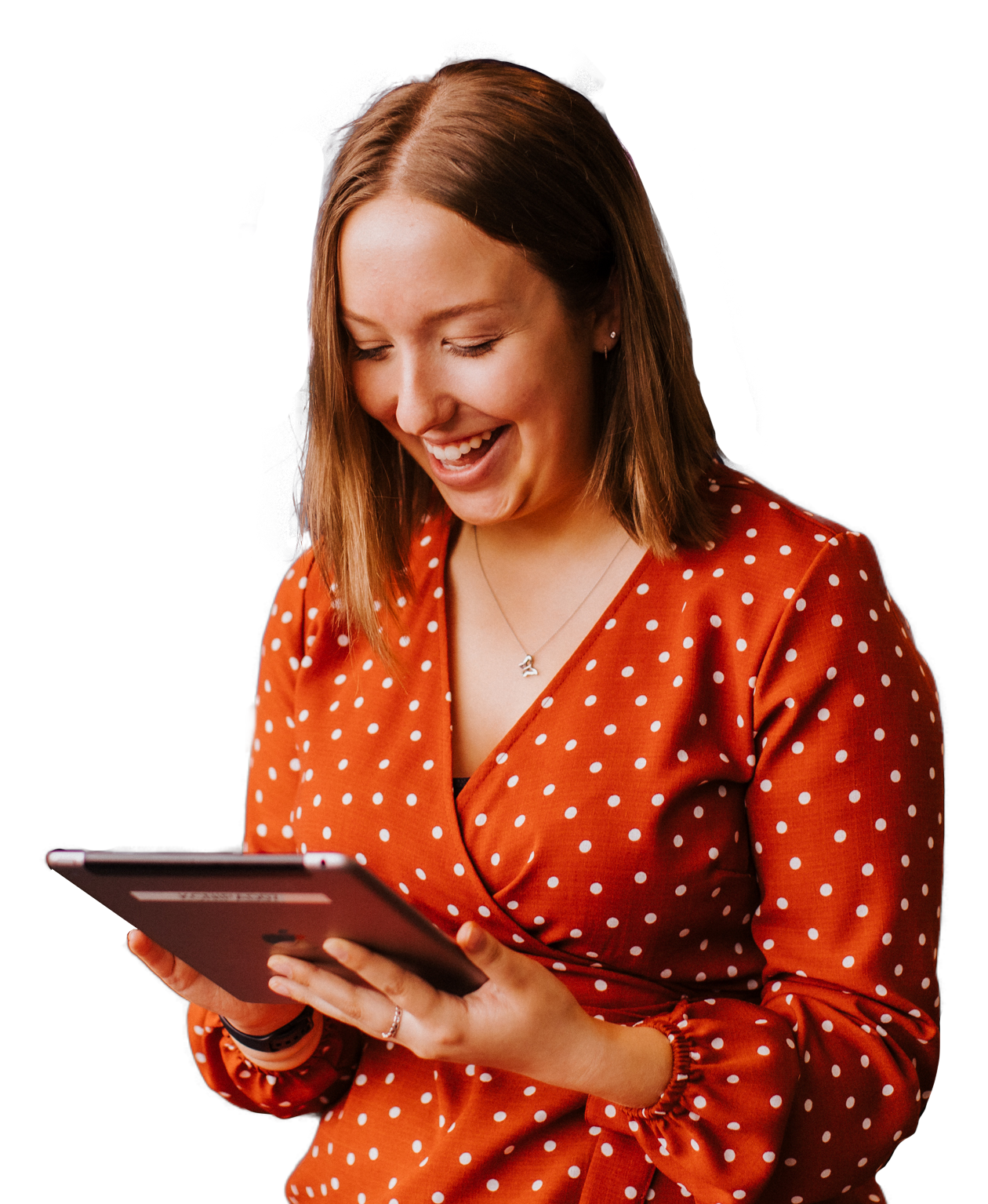 Face, Happy, Head, Person, Smile, Computer, Adult, Female, Woman, Tablet Computer
