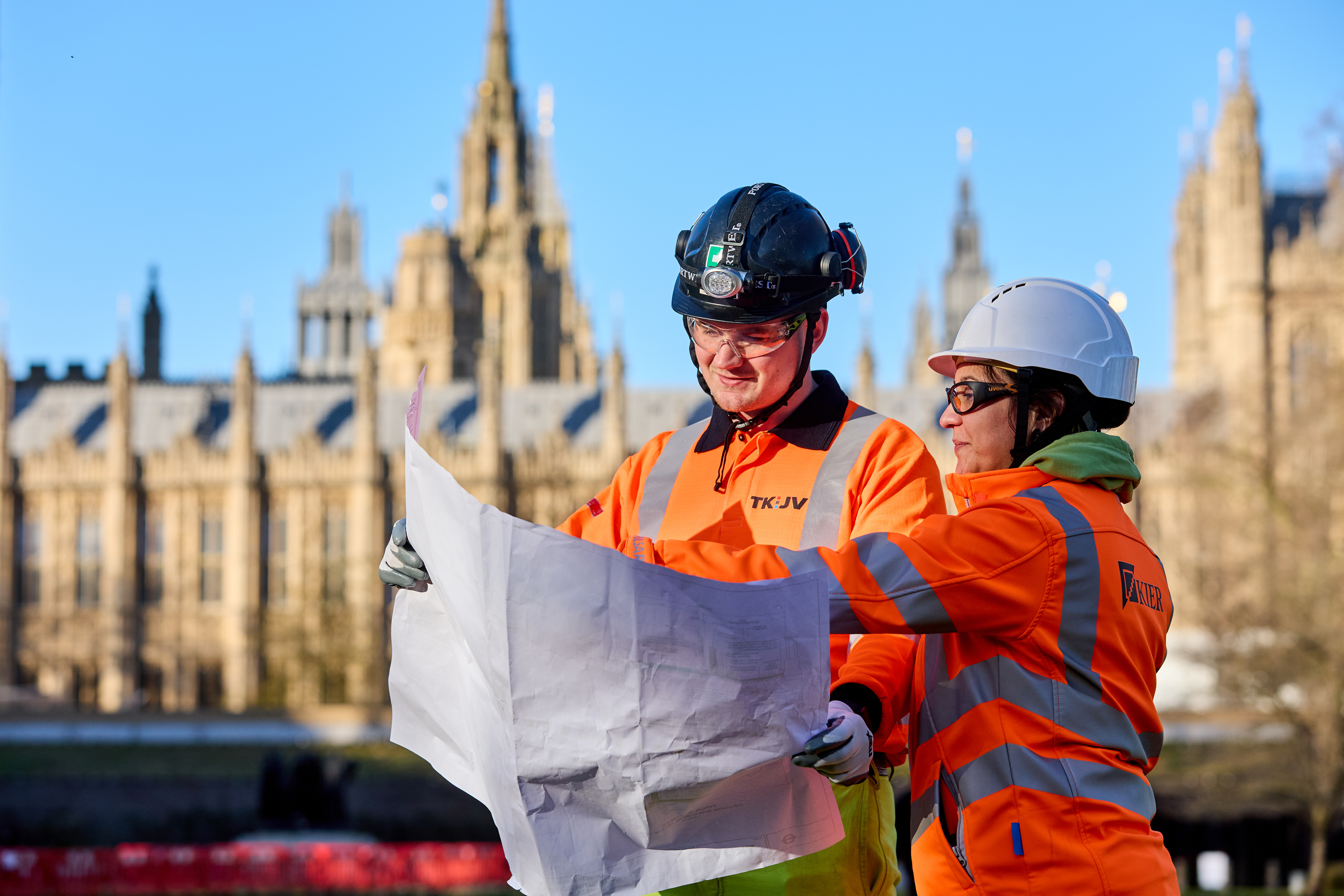 Hardhat, Helmet, Person, Worker, Glove, Adult, Male, Man, Glasses, Spire