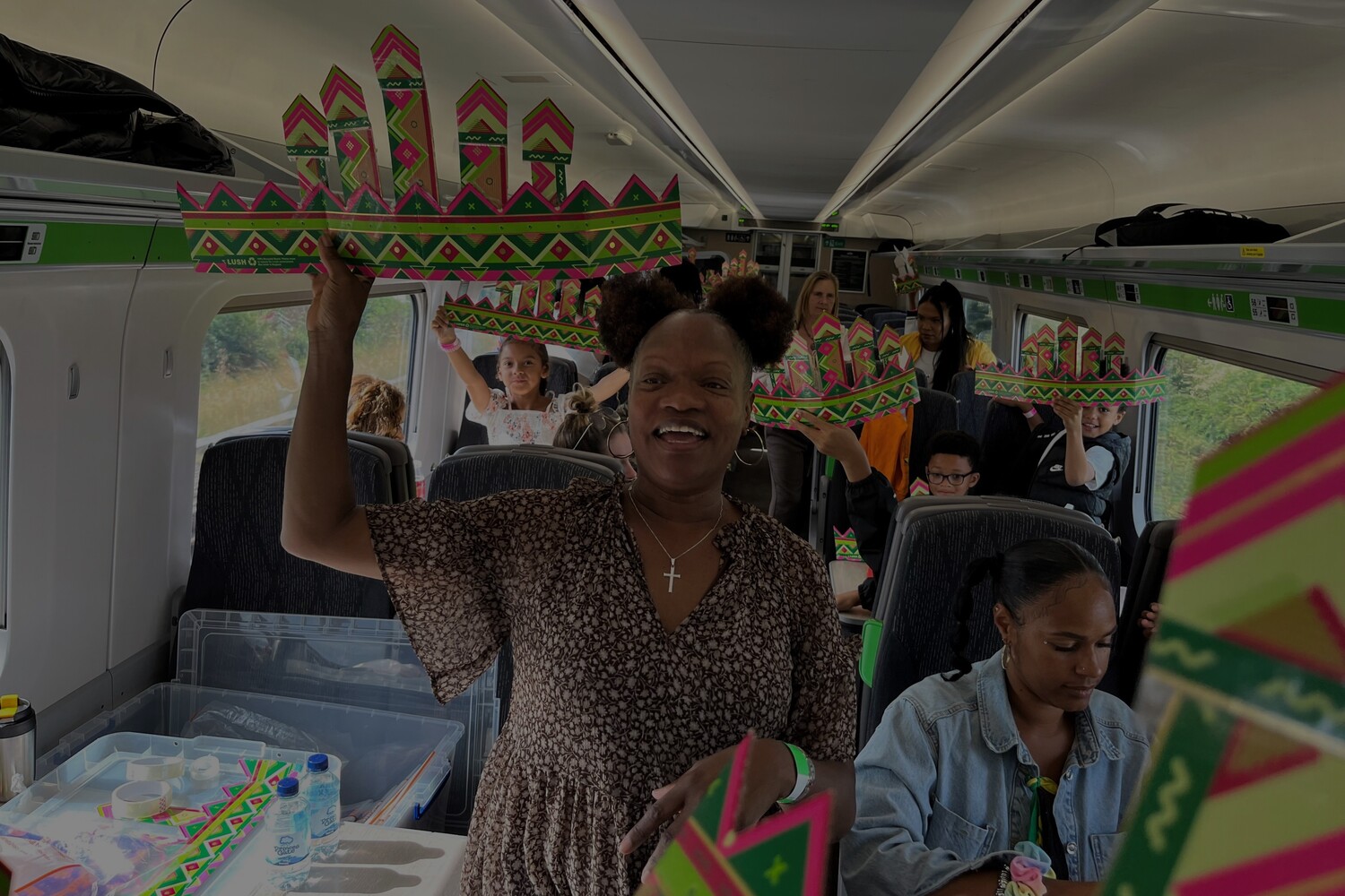 Hat, Necklace, Person, Adult, Female, Woman, Glasses, Chair, Bracelet, Finger