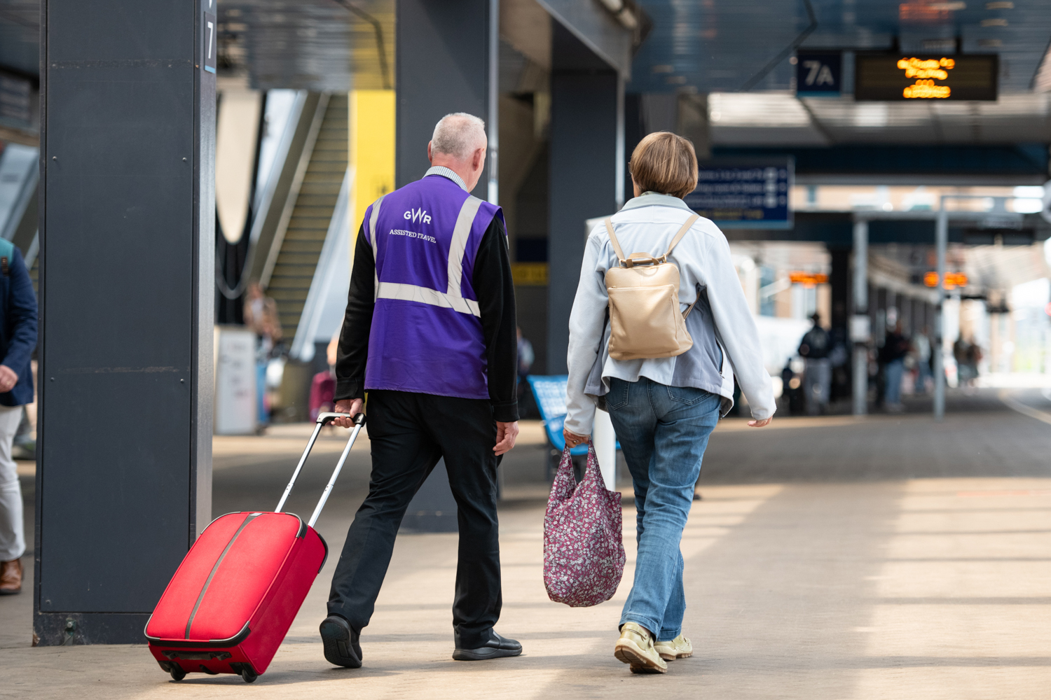 Jeans, Adult, Male, Man, Person, Handbag, Shoe, Baggage, Coat, Walking