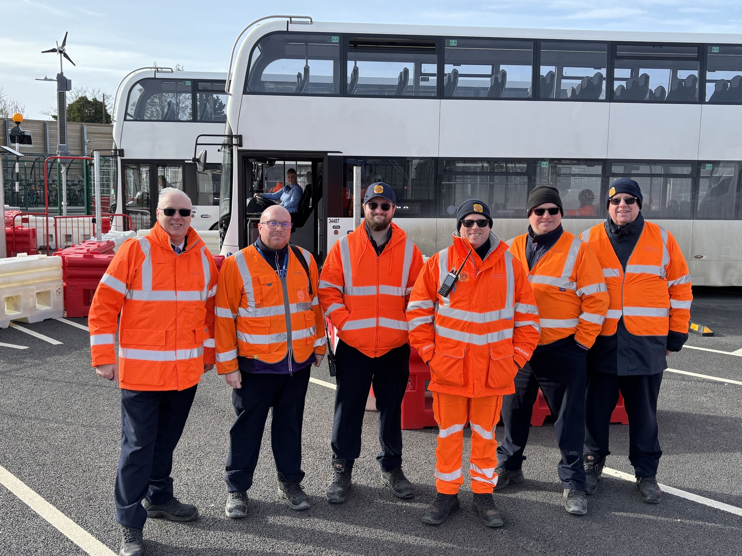 Person, Worker, Shoe, Adult, Male, Man, Glasses, Hat, Bus, People