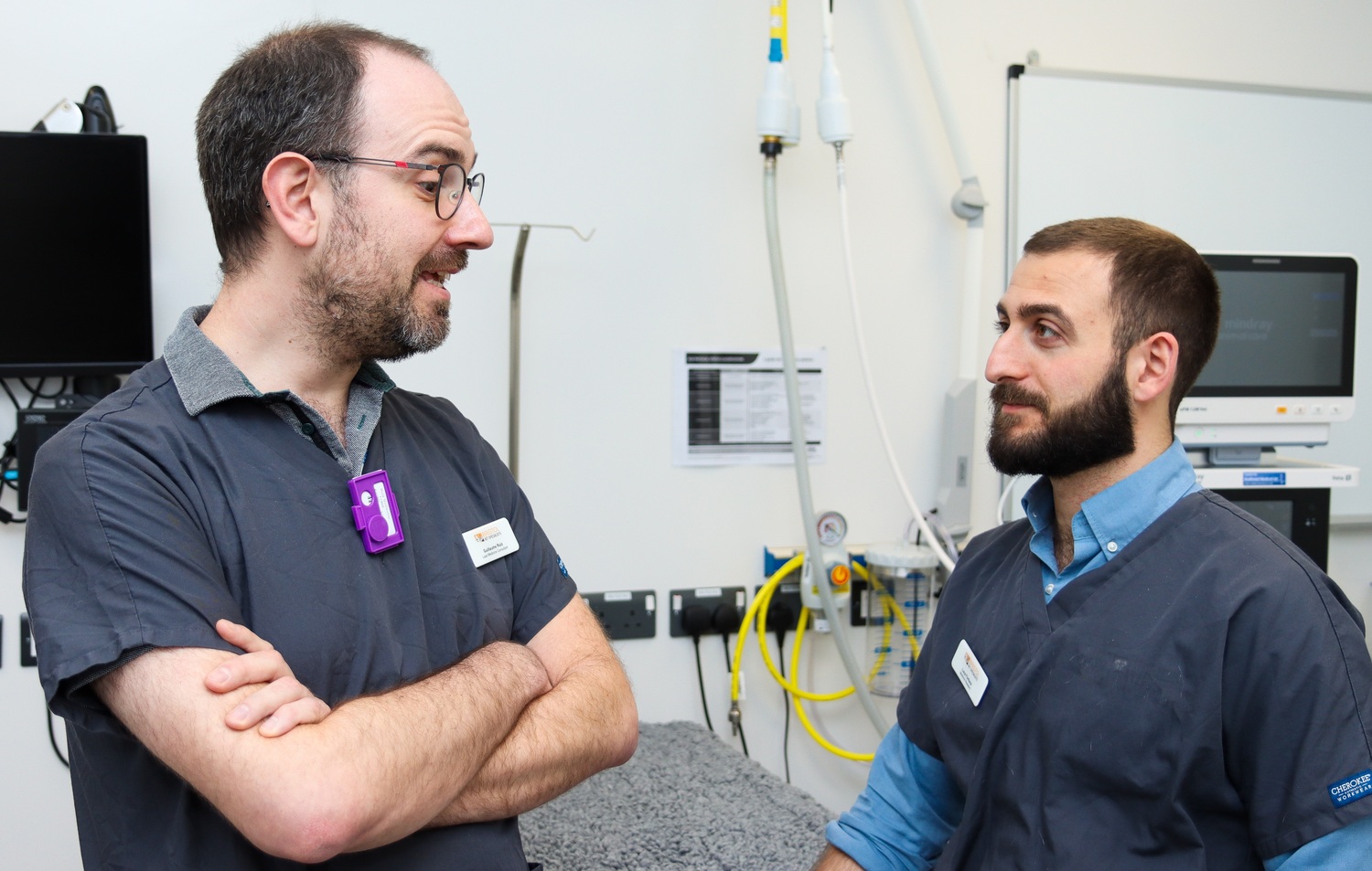 Adult, Male, Man, Person, Hospital, Computer Hardware, Hardware, Monitor, Screen, Glasses