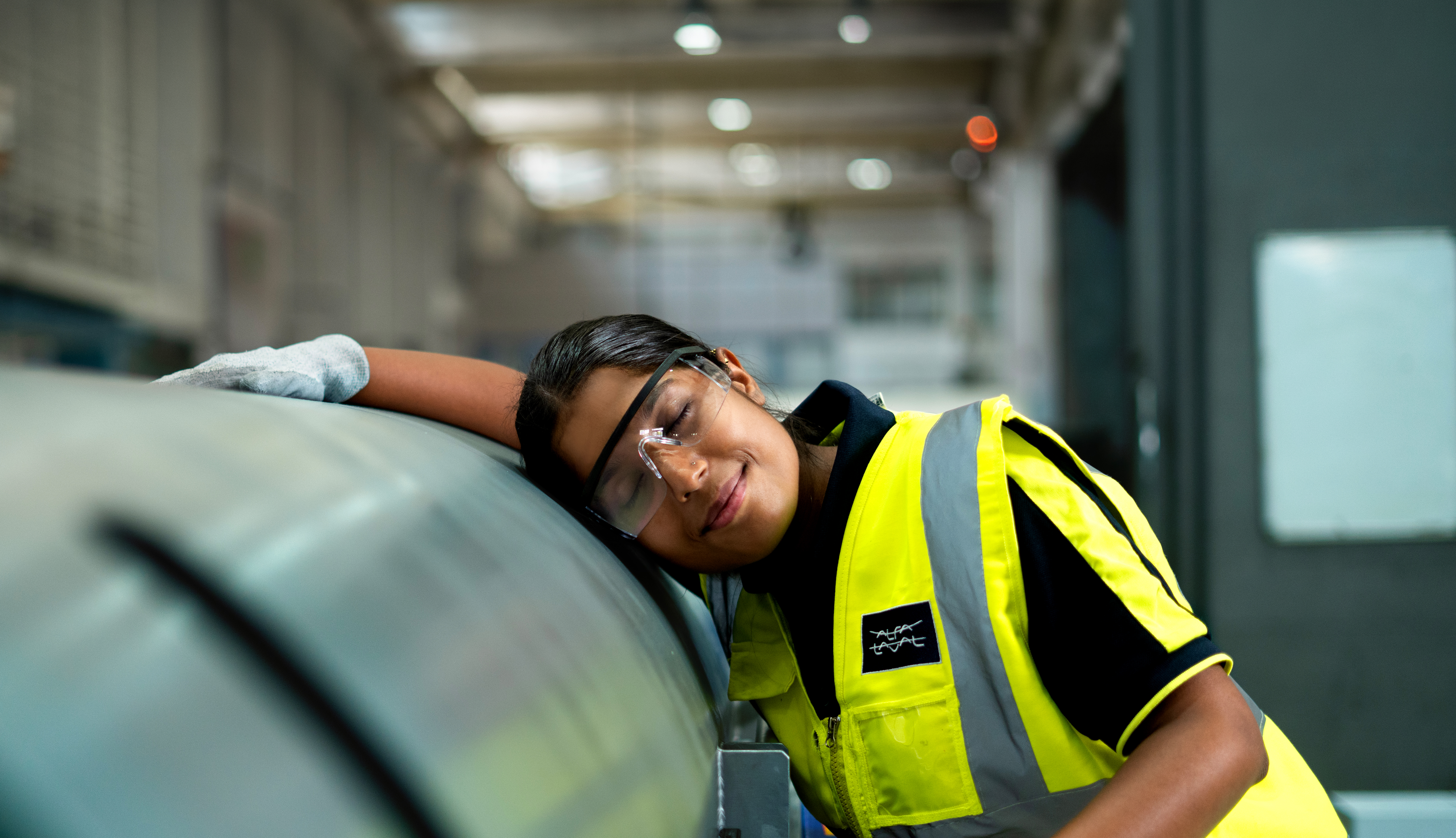 Person, Worker, Hardhat, Adult, Male, Man, Face, Smile, Glasses, Vest