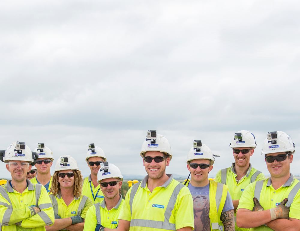Hardhat, Helmet, Person, Worker, People, Adult, Male, Man, Sunglasses, Face