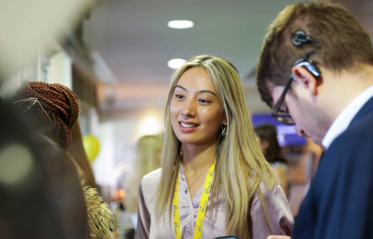 Face, Head, Person, Smile, Blonde, Adult, Male, Man, Female, Woman