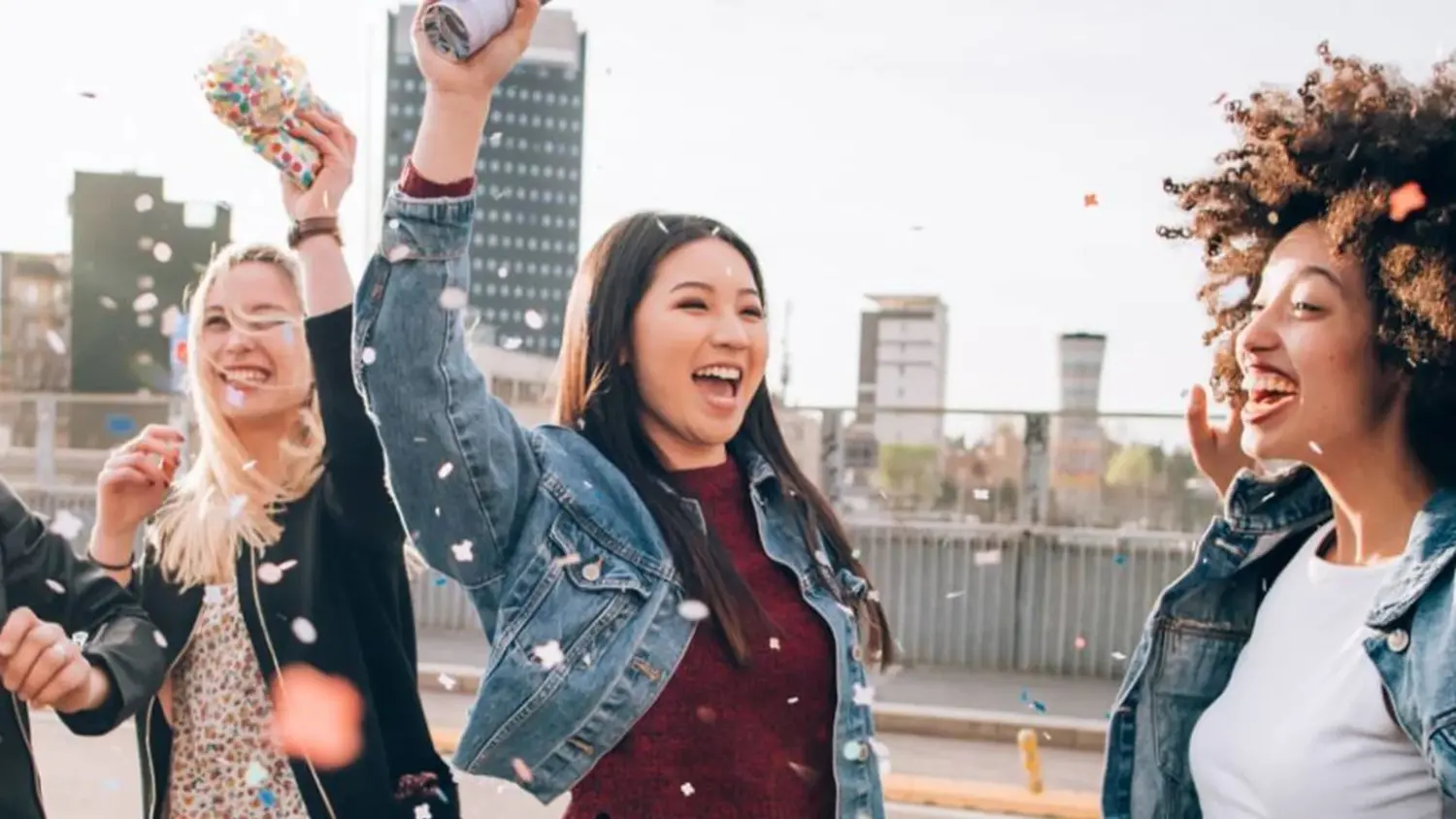 Head, Person, Face, Happy, Adult, Female, Woman, Laughing, Jacket, Grenade
