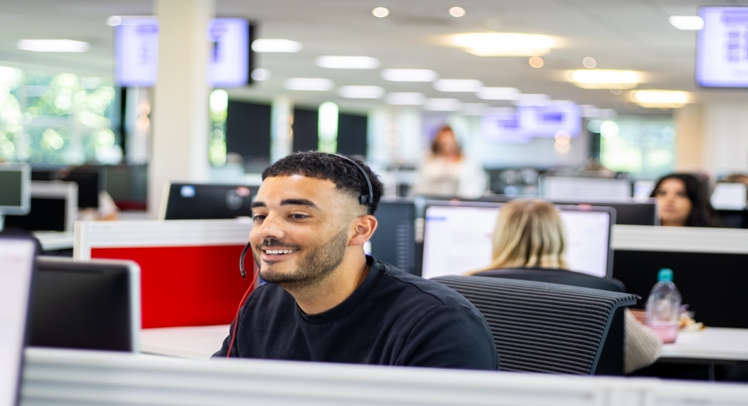 Adult, Male, Man, Person, Face, Table, Desk, Monitor, Indoors, Computer