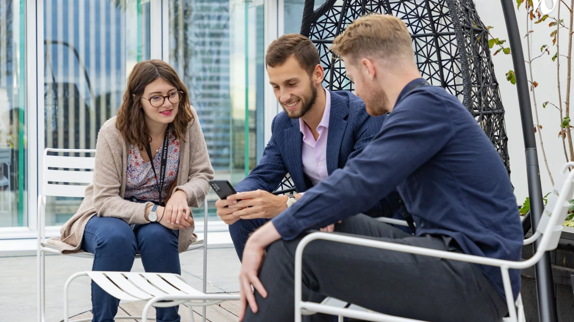 Conversation, Person, Adult, Male, Man, Female, Woman, Wristwatch, Glasses, Face