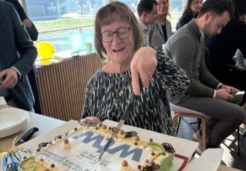 People, Person, Portrait, Adult, Female, Woman, Birthday Cake, Cake, Dining Table, Table