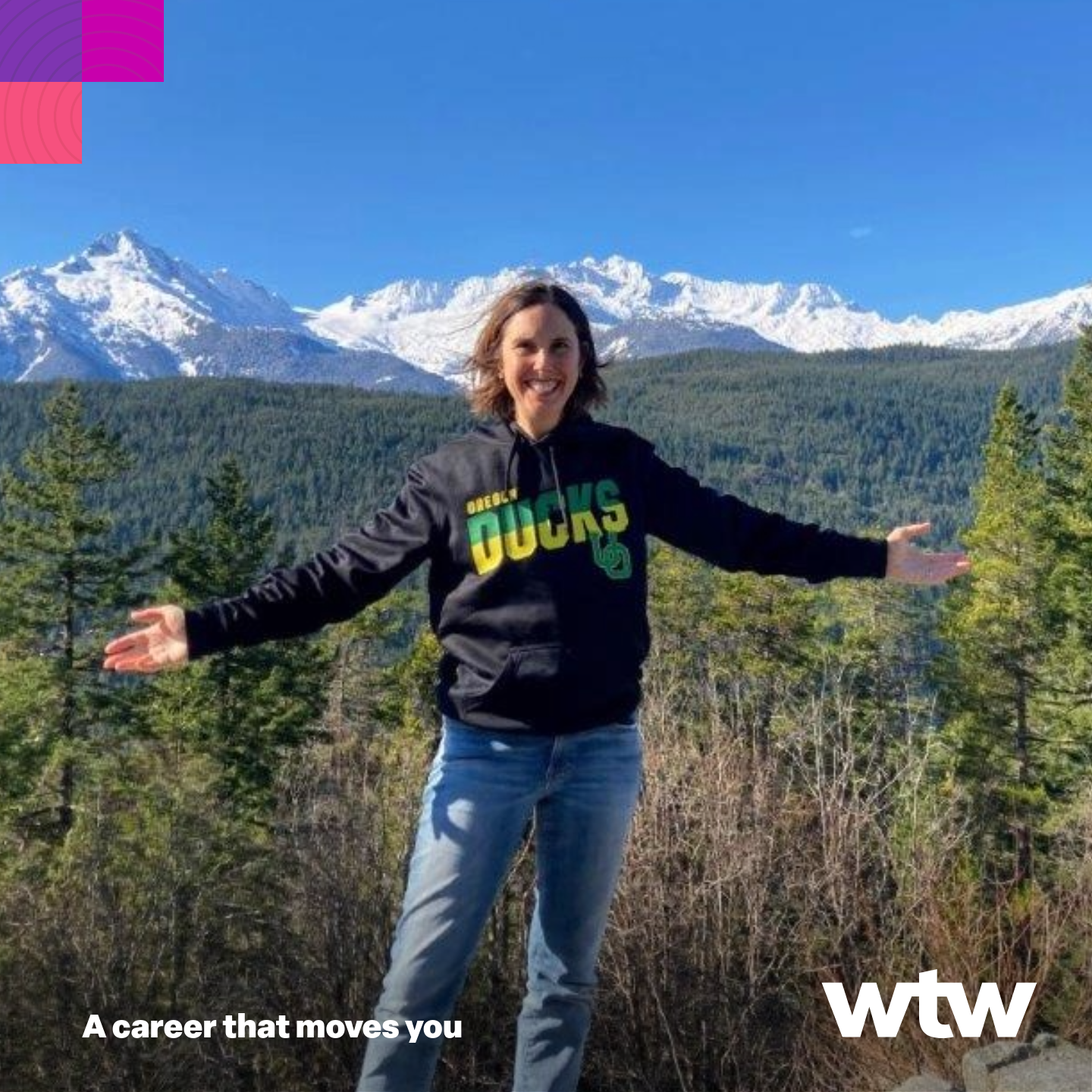 Laura Samaroo with her open arms