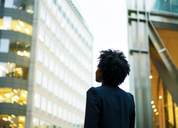 Office Building, Coat, Silhouette, Black Hair, Person, Jacket, Adult, Male, Man, City