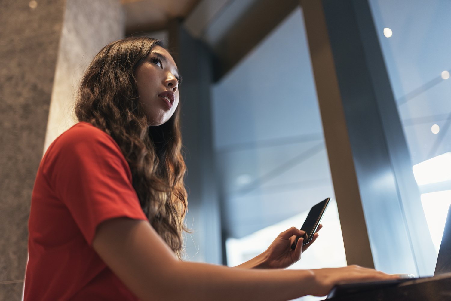 People working at a desk