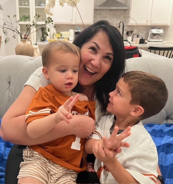 Jo and 2 of her grandchildren