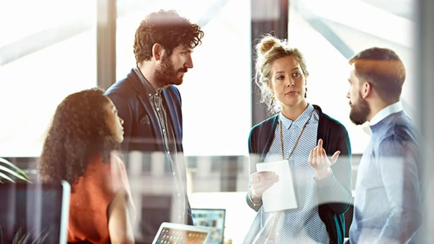 People, Person, Adult, Female, Woman, Male, Man, Shirt, Conversation, Face