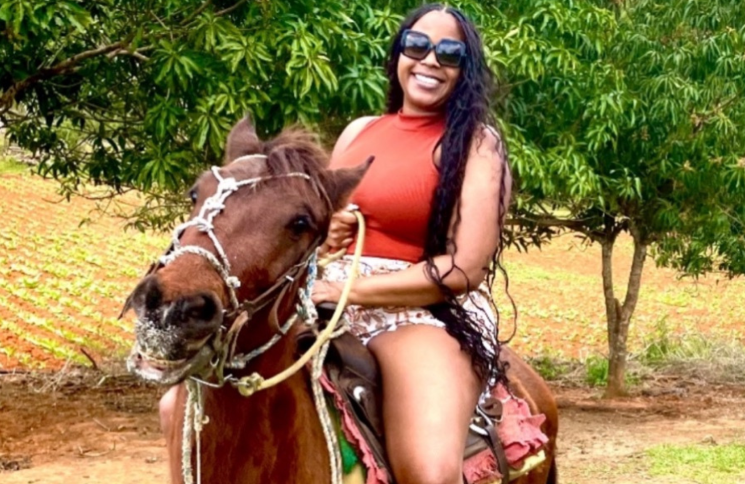 Treonia horseback riding