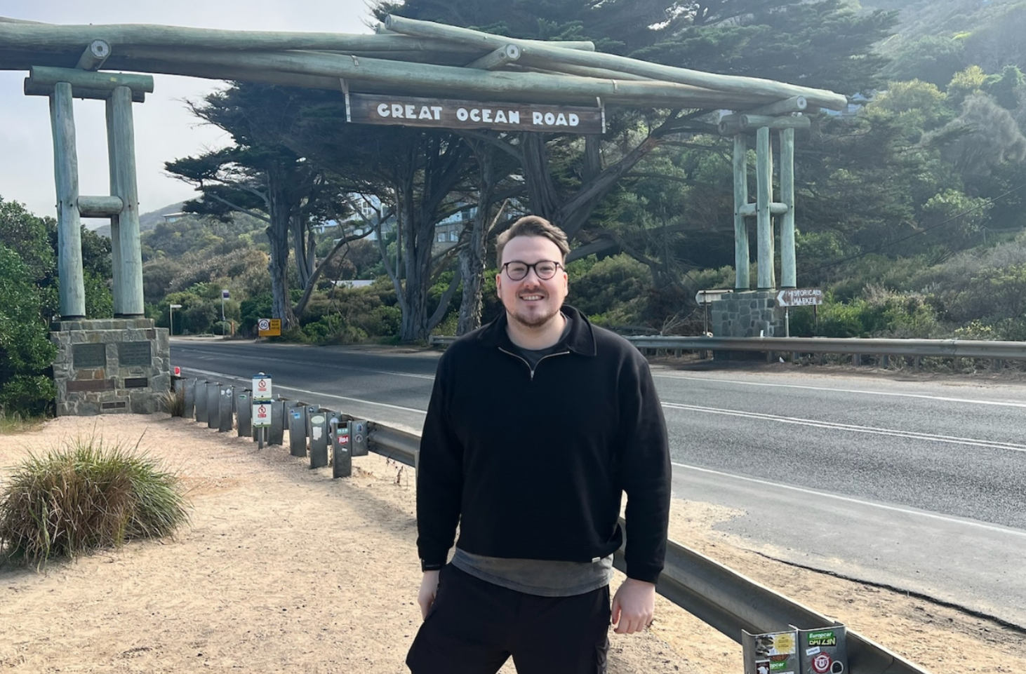 Tom during his travels