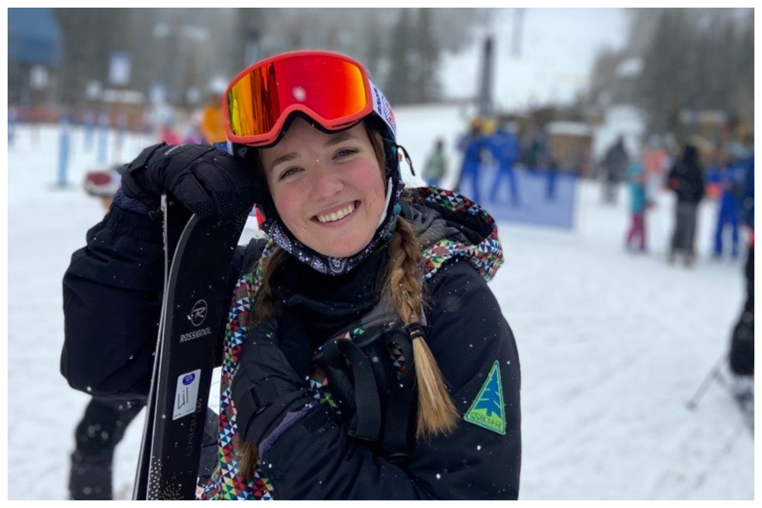 Fiona on a winter ski trip.