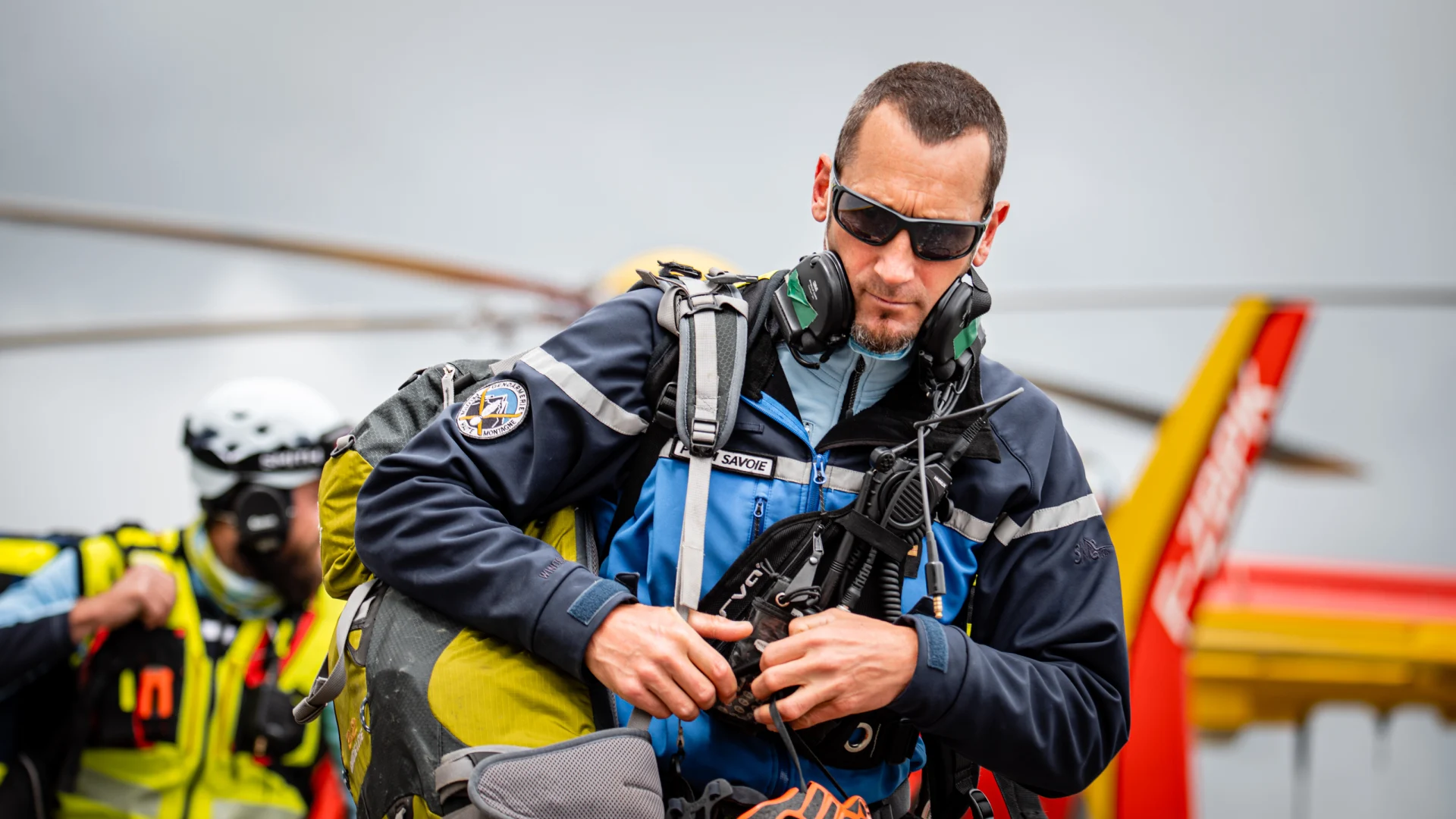 Helmet, Person, Worker, Adult, Male, Man, Handbag, Gun, Fireman, Head