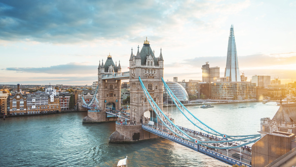 Cityscape, Urban, Boat, Vehicle, Bridge, Person, City, Landmark, Tower Bridge, Tower