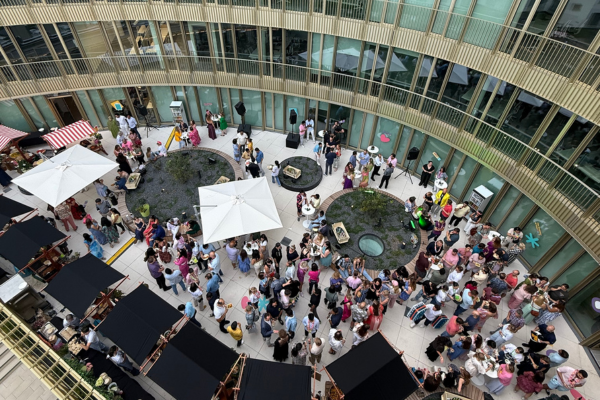 City, People, Person, Urban, Downtown, Indoors, Shopping Mall, Restaurant, Metropolis, Concert