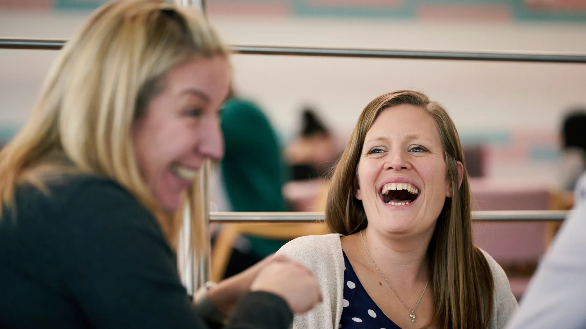 Head, Person, Face, Happy, Laughing, Smile, Adult, Female, Woman, Necklace