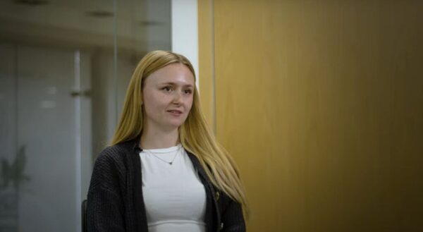 Blonde, Person, Face, Head, Adult, Female, Woman, Sad, Smile, Coat