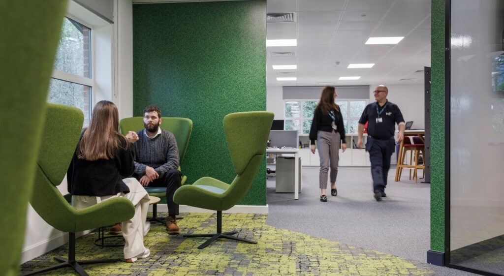 Indoors, Chair, Furniture, Person, Adult, Male, Man, Shoe, Foyer, Conversation