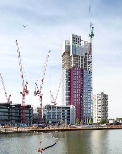 Construction, Construction Crane, City, Condo, Housing, Urban, Cityscape, Airplane, Vehicle, Waterfront