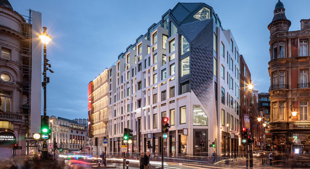 The Lucent building in Piccadilly Circus, London