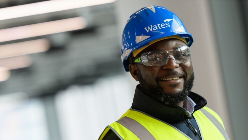 Hardhat, Helmet, Person, Worker, Adult, Male, Man, Jacket, Face, Glasses