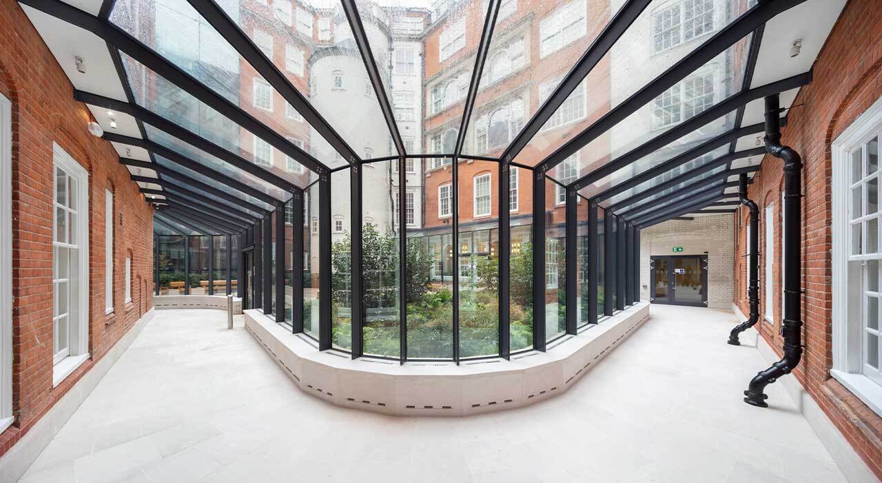 Building, City, Corridor, Indoors, Urban, Floor, Street, Window, Condo, Office Building