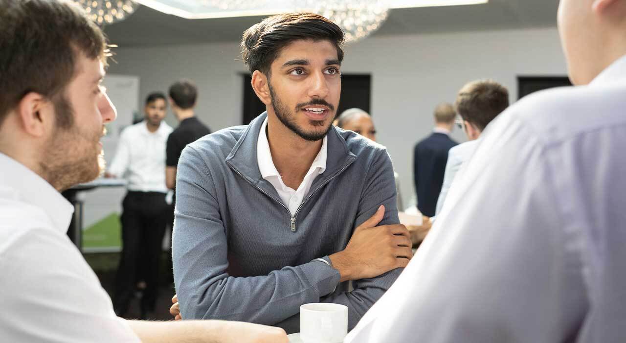 Conversation, Person, Adult, Male, Man, Clothing, Formal Wear, Suit, Head, Face